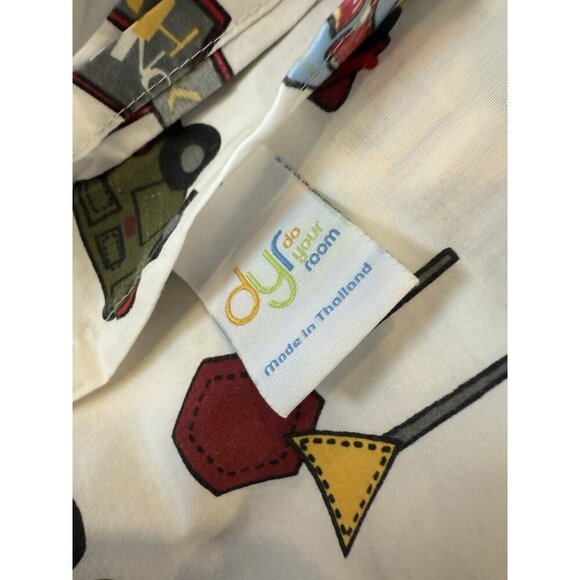 Kids' Do YOUR Room DYR Sheet Big Trucks Cars One Twin Flat Sheet Fabric Crafts 2 - Picture 4 of 4